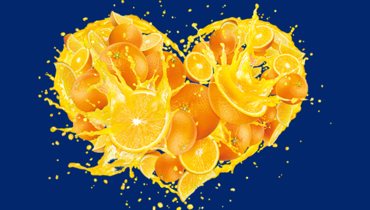 Sunquick orange heart